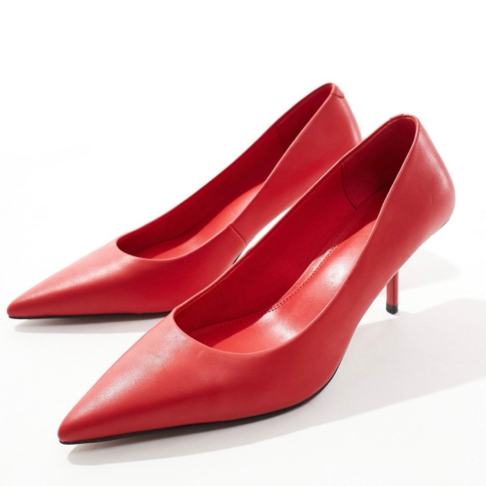 ASOS Red Pointed-Toe Heels